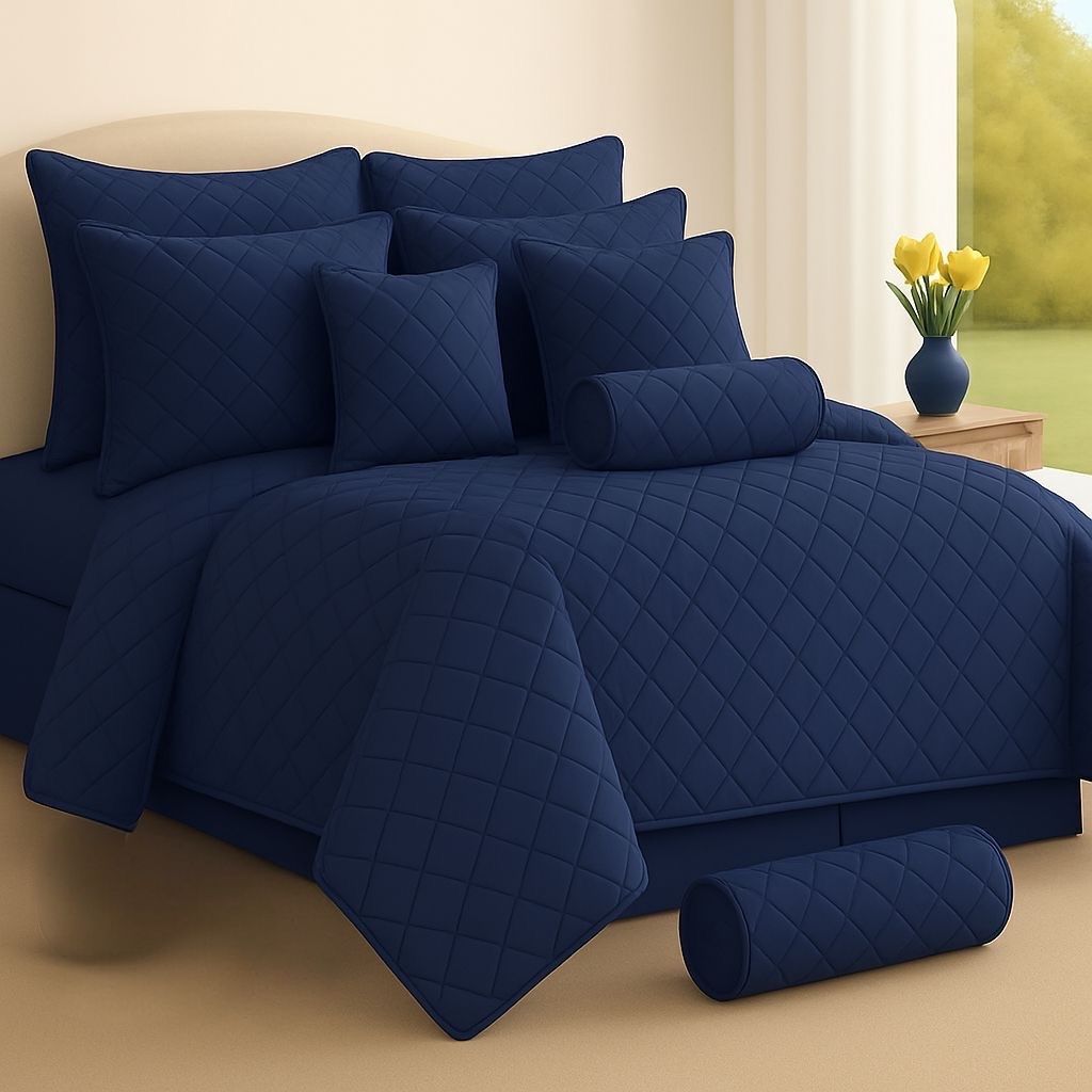 9-Piece Quilted Comforter Set