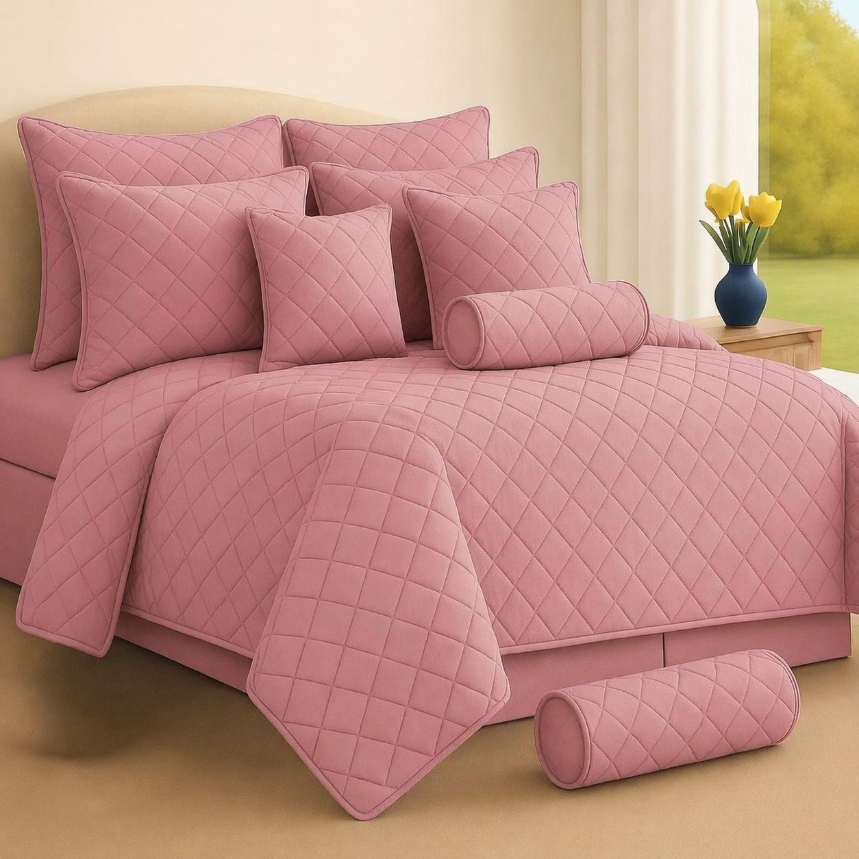9-Piece Quilted Comforter Set - Image 2