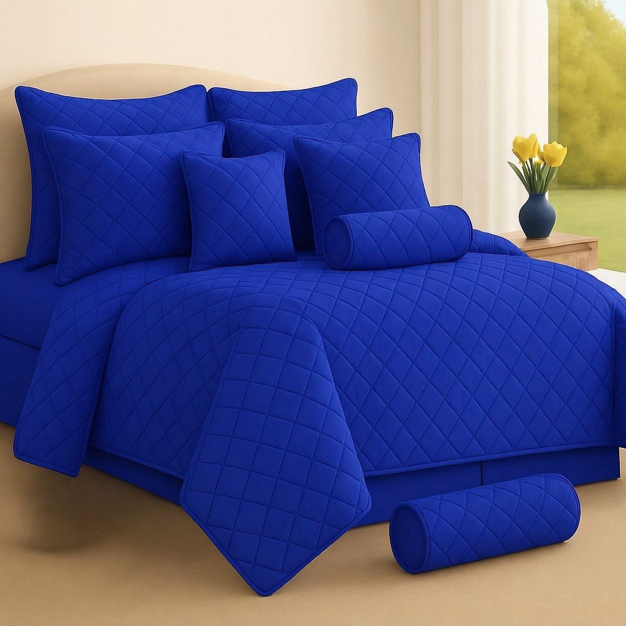 9-Piece Quilted Comforter Set - Image 7