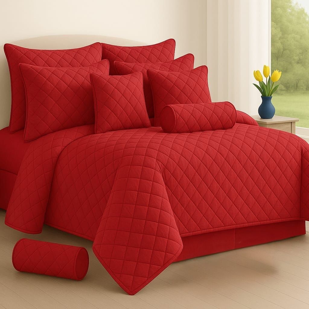9-Piece Quilted Comforter Set - Image 8