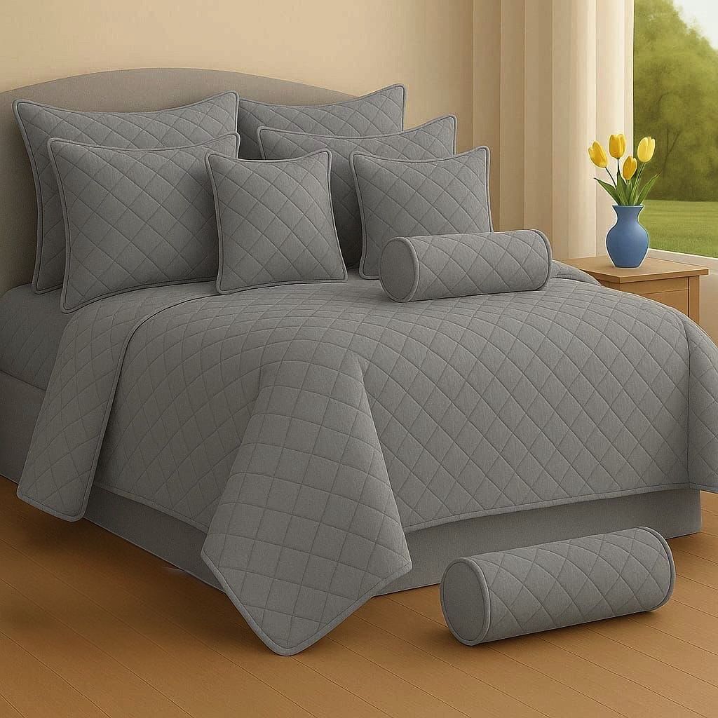 9-Piece Quilted Comforter Set - Image 9
