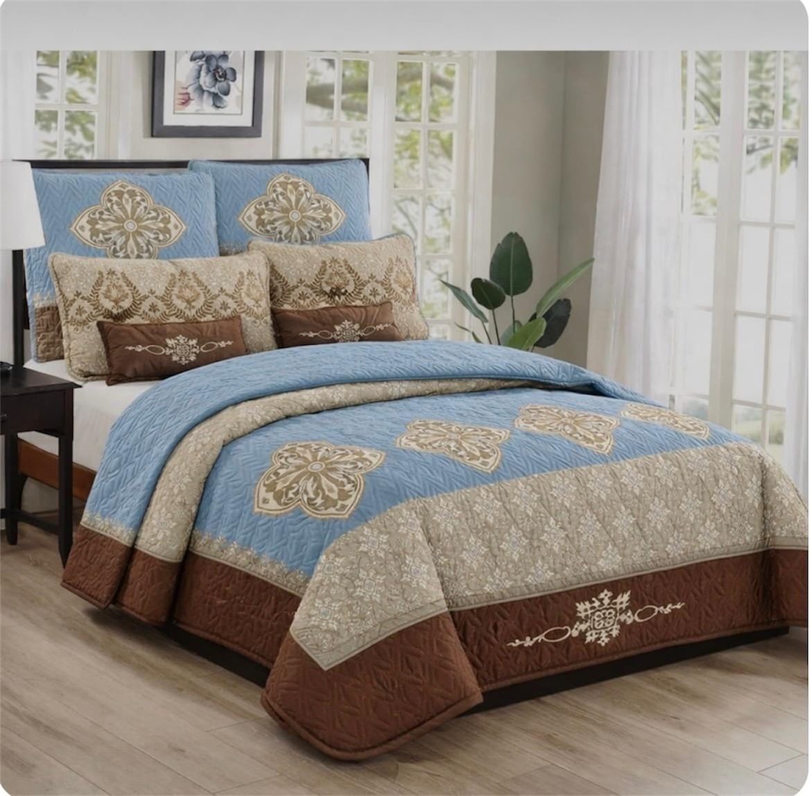 5 Piece Quiled Bedspreads - Image 5